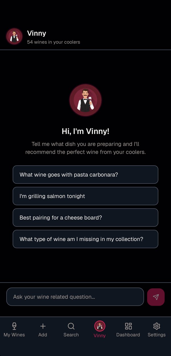 Vinny, the AI sommelier, suggesting wine pairings